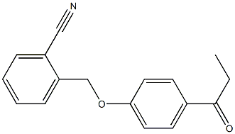  2-(4-propanoylphenoxymethyl)benzonitrile