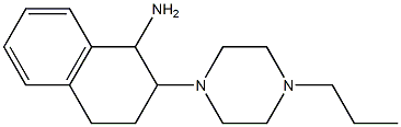 2-(4-propylpiperazin-1-yl)-1,2,3,4-tetrahydronaphthalen-1-amine 结构式