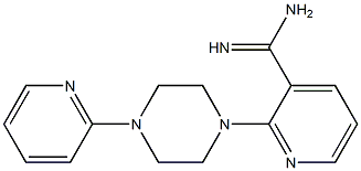 2-(4-pyridin-2-ylpiperazin-1-yl)pyridine-3-carboximidamide 结构式
