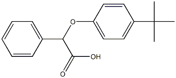 2-(4-tert-butylphenoxy)-2-phenylacetic acid 化学構造式
