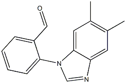 2-(5,6-dimethyl-1H-1,3-benzodiazol-1-yl)benzaldehyde Structure