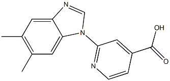 2-(5,6-dimethyl-1H-1,3-benzodiazol-1-yl)pyridine-4-carboxylic acid