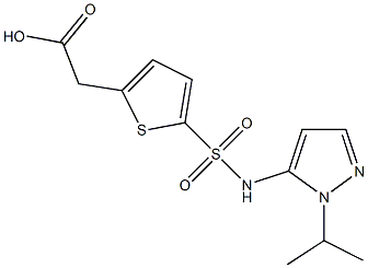 2-(5-{[1-(propan-2-yl)-1H-pyrazol-5-yl]sulfamoyl}thiophen-2-yl)acetic acid