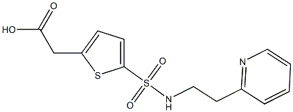  2-(5-{[2-(pyridin-2-yl)ethyl]sulfamoyl}thiophen-2-yl)acetic acid