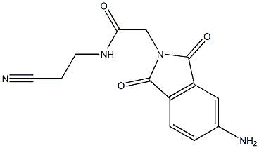 2-(5-amino-1,3-dioxo-2,3-dihydro-1H-isoindol-2-yl)-N-(2-cyanoethyl)acetamide