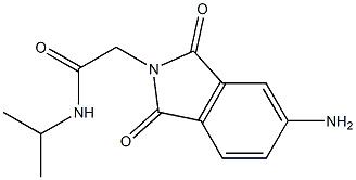 2-(5-amino-1,3-dioxo-2,3-dihydro-1H-isoindol-2-yl)-N-(propan-2-yl)acetamide,,结构式