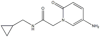 2-(5-amino-2-oxo-1,2-dihydropyridin-1-yl)-N-(cyclopropylmethyl)acetamide,,结构式