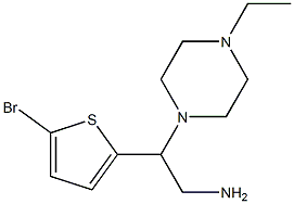 2-(5-bromothiophen-2-yl)-2-(4-ethylpiperazin-1-yl)ethan-1-amine 结构式