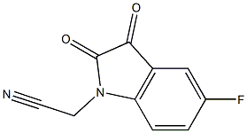 2-(5-fluoro-2,3-dioxo-2,3-dihydro-1H-indol-1-yl)acetonitrile Structure