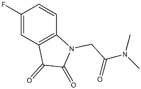 2-(5-fluoro-2,3-dioxo-2,3-dihydro-1H-indol-1-yl)-N,N-dimethylacetamide Structure