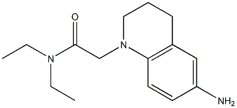 2-(6-amino-1,2,3,4-tetrahydroquinolin-1-yl)-N,N-diethylacetamide,,结构式