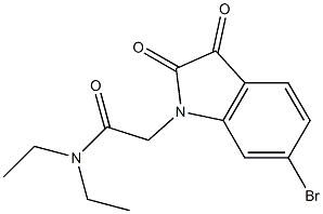 2-(6-bromo-2,3-dioxo-2,3-dihydro-1H-indol-1-yl)-N,N-diethylacetamide
