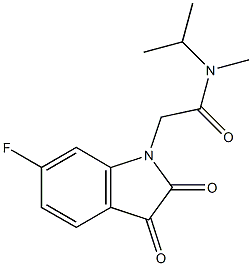 2-(6-fluoro-2,3-dioxo-2,3-dihydro-1H-indol-1-yl)-N-methyl-N-(propan-2-yl)acetamide|