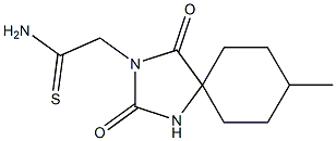 2-(8-methyl-2,4-dioxo-1,3-diazaspiro[4.5]dec-3-yl)ethanethioamide