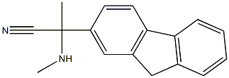 2-(9H-fluoren-2-yl)-2-(methylamino)propanenitrile,,结构式