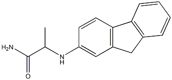 2-(9H-fluoren-2-ylamino)propanamide Struktur