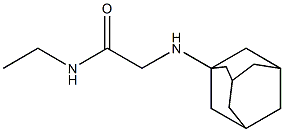 2-(adamantan-1-ylamino)-N-ethylacetamide 结构式