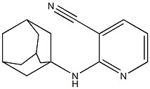 2-(adamantan-1-ylamino)pyridine-3-carbonitrile Struktur