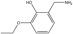 2-(aminomethyl)-6-ethoxyphenol 结构式