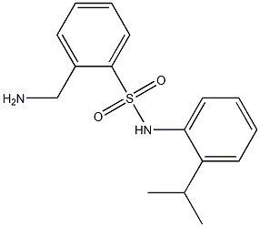 2-(aminomethyl)-N-[2-(propan-2-yl)phenyl]benzene-1-sulfonamide