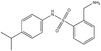 2-(aminomethyl)-N-[4-(propan-2-yl)phenyl]benzene-1-sulfonamide