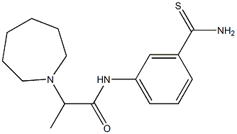 2-(azepan-1-yl)-N-(3-carbamothioylphenyl)propanamide
