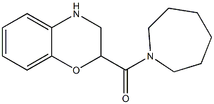 2-(azepan-1-ylcarbonyl)-3,4-dihydro-2H-1,4-benzoxazine Structure