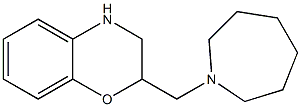 2-(azepan-1-ylmethyl)-3,4-dihydro-2H-1,4-benzoxazine Structure