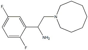 2-(azocan-1-yl)-1-(2,5-difluorophenyl)ethan-1-amine,,结构式