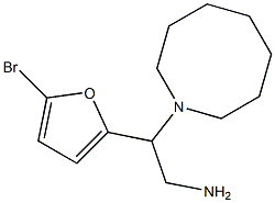 2-(azocan-1-yl)-2-(5-bromofuran-2-yl)ethan-1-amine,,结构式