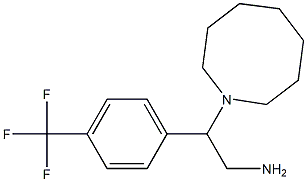2-(azocan-1-yl)-2-[4-(trifluoromethyl)phenyl]ethan-1-amine,,结构式