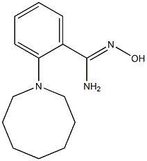 2-(azocan-1-yl)-N'-hydroxybenzene-1-carboximidamide 结构式