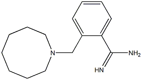 2-(azocan-1-ylmethyl)benzene-1-carboximidamide 结构式