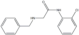 2-(benzylamino)-N-(2-chlorophenyl)acetamide Struktur