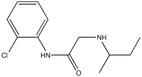 2-(butan-2-ylamino)-N-(2-chlorophenyl)acetamide 结构式