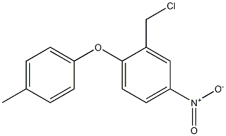 2-(chloromethyl)-1-(4-methylphenoxy)-4-nitrobenzene,,结构式