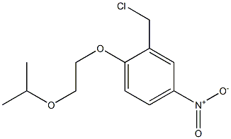 2-(chloromethyl)-4-nitro-1-[2-(propan-2-yloxy)ethoxy]benzene,,结构式