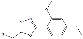 2-(chloromethyl)-5-(2,4-dimethoxyphenyl)-1,3,4-oxadiazole Structure