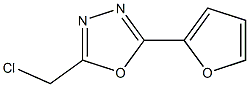 2-(chloromethyl)-5-tetrahydrofuran-2-yl-1,3,4-oxadiazole 结构式