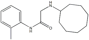 2-(cyclooctylamino)-N-(2-methylphenyl)acetamide