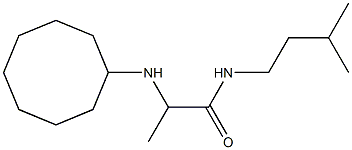 2-(cyclooctylamino)-N-(3-methylbutyl)propanamide 结构式