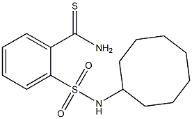 2-(cyclooctylsulfamoyl)benzene-1-carbothioamide 化学構造式
