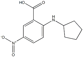 2-(cyclopentylamino)-5-nitrobenzoic acid Structure