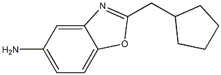 2-(cyclopentylmethyl)-1,3-benzoxazol-5-amine,,结构式