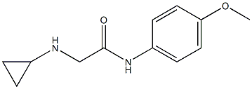 2-(cyclopropylamino)-N-(4-methoxyphenyl)acetamide Structure