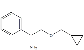 2-(cyclopropylmethoxy)-1-(2,5-dimethylphenyl)ethan-1-amine Struktur