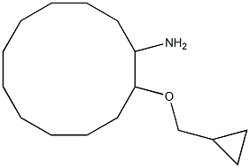 2-(cyclopropylmethoxy)cyclododecan-1-amine,,结构式