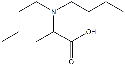 2-(dibutylamino)propanoic acid Struktur