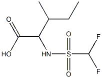  2-(difluoromethane)sulfonamido-3-methylpentanoic acid