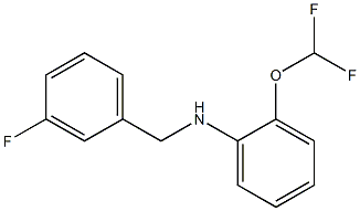 2-(difluoromethoxy)-N-[(3-fluorophenyl)methyl]aniline Structure